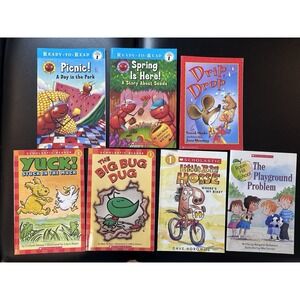 Scholastic Ready to Read Set of 7 Illustrated Paperback Books Ages 4-8